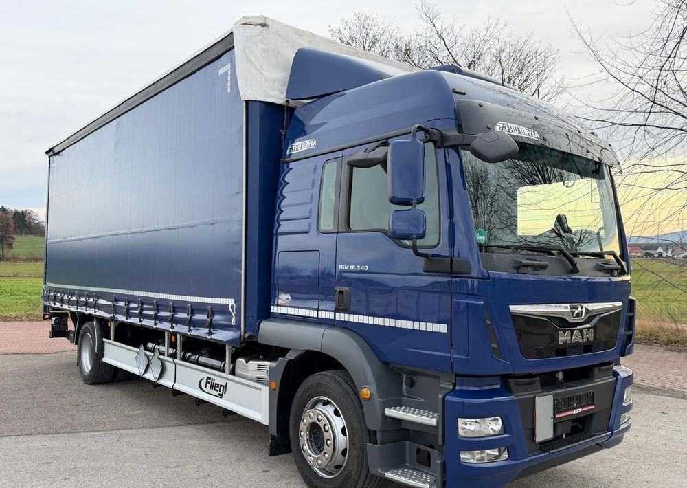 MAN TGM 18.340 / FIRANKA / LIFT / SPROWADZONY / KLIMA POSTOJOWA / 2017 / 9700 ŁADOWNOŚĆ / AUTOMAT / 18 PALET / E6 / WINDA / - Xe tải thùng mui bạt: hình 1 MAN TGM 18.340 / FIRANKA / LIFT / SPROWADZONY / KLIMA POSTOJOWA / 2017 / 9700 ŁADOWNOŚĆ / AUTOMAT / 18 PALET / E6 / WINDA / - Xe tải thùng mui bạt: hình 1