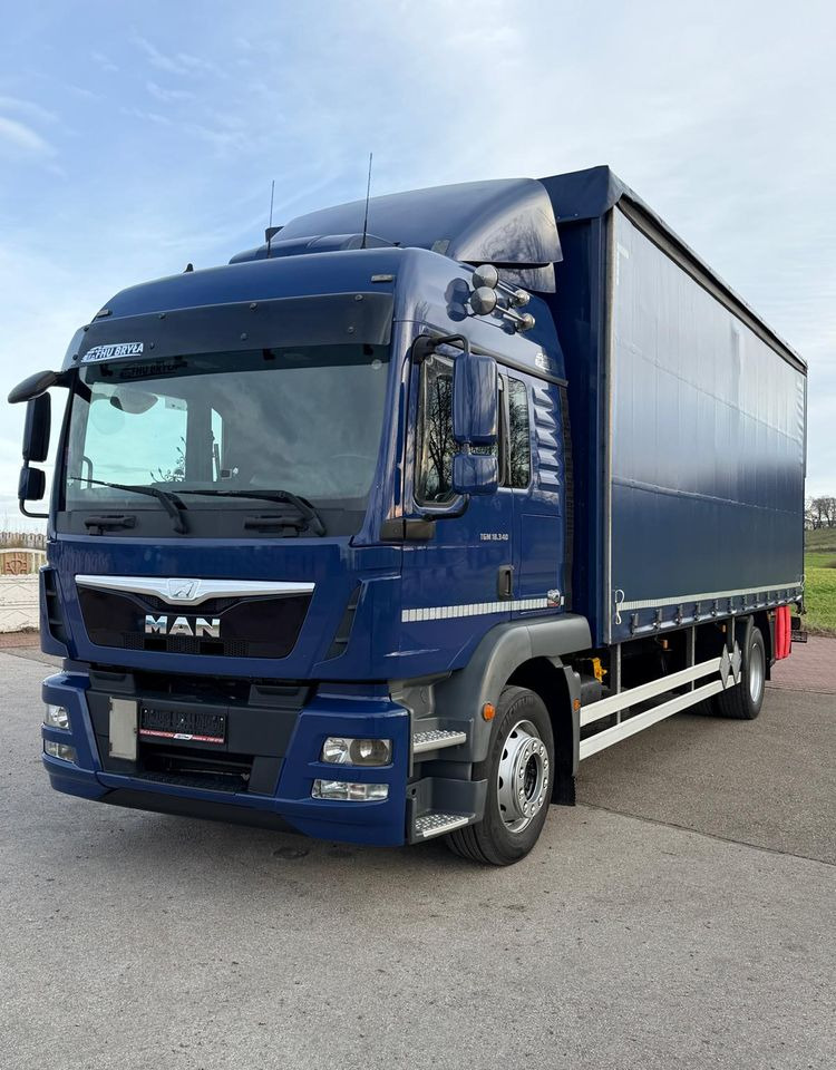 MAN TGM 18.340 / FIRANKA / SPROWADZONY / 9100 ŁADOWNOŚĆ / 18 PALET / E6 / WINDA / - Xe tải thùng mui bạt: hình 2 MAN TGM 18.340 / FIRANKA / SPROWADZONY / 9100 ŁADOWNOŚĆ / 18 PALET / E6 / WINDA / - Xe tải thùng mui bạt: hình 2