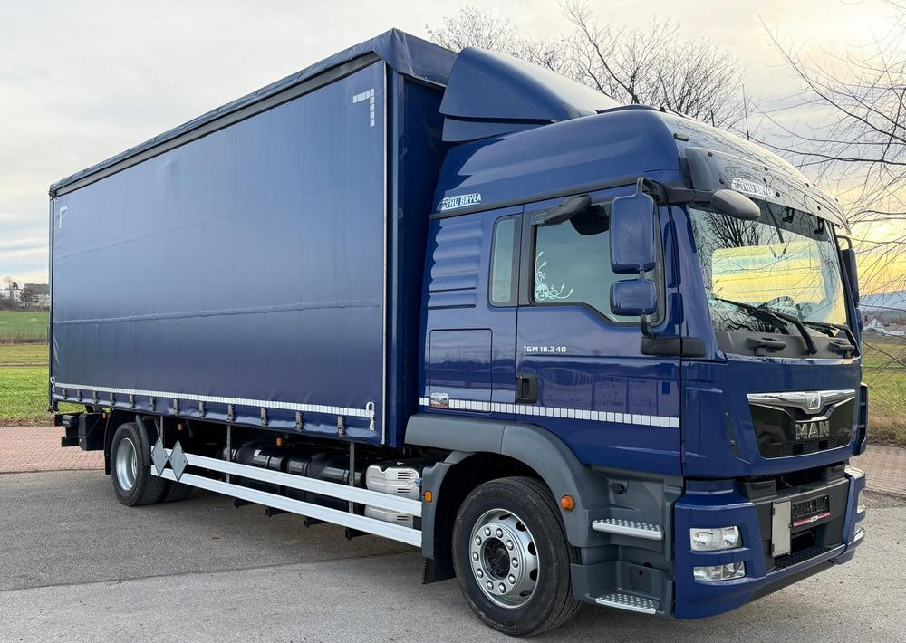 MAN TGM 18.340 / FIRANKA / SPROWADZONY / 9100 ŁADOWNOŚĆ / 18 PALET / E6 / WINDA / - Xe tải thùng mui bạt: hình 1 MAN TGM 18.340 / FIRANKA / SPROWADZONY / 9100 ŁADOWNOŚĆ / 18 PALET / E6 / WINDA / - Xe tải thùng mui bạt: hình 1