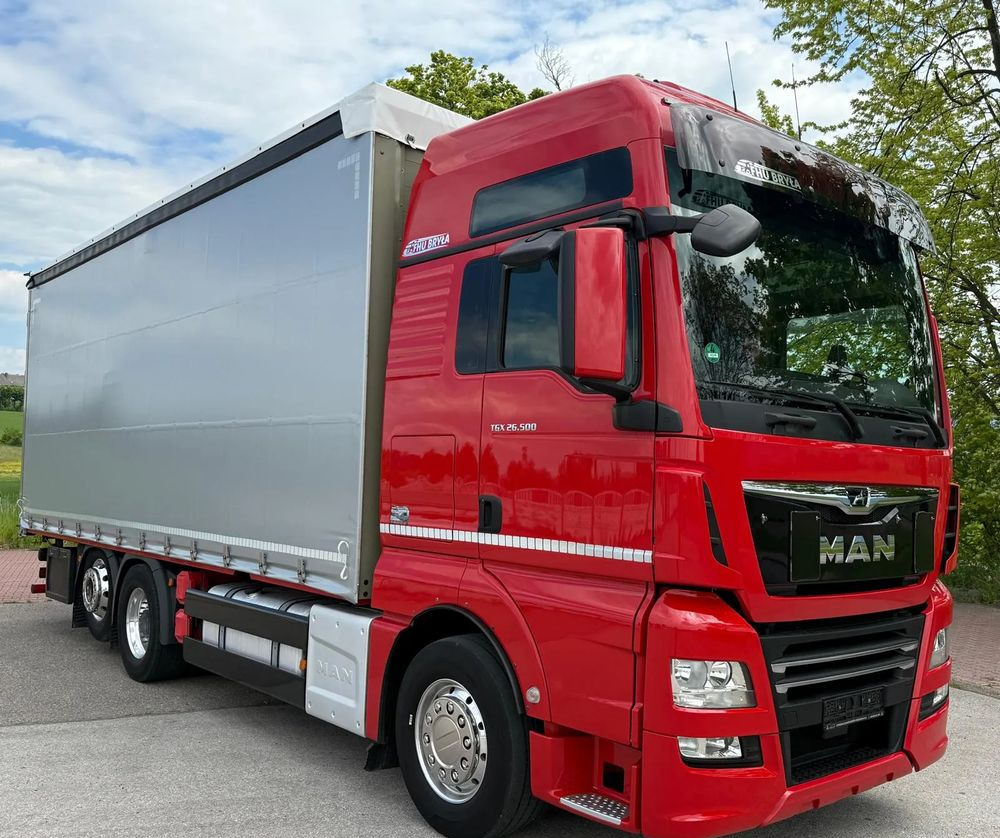MAN TGX 26.500 / LIFT / 6X2 / KLIMA POSTOJOWA / 18PALET / E6 / FIRANKA / 18 TON ŁADOWNOŚĆ / WINDA / NISKI PRZEBIEG / JEDEN WŁAŚCICIEL / PODWIESZANA OŚ - Xe tải thùng mui bạt: hình 2 MAN TGX 26.500 / LIFT / 6X2 / KLIMA POSTOJOWA / 18PALET / E6 / FIRANKA / 18 TON ŁADOWNOŚĆ / WINDA / NISKI PRZEBIEG / JEDEN WŁAŚCICIEL / PODWIESZANA OŚ - Xe tải thùng mui bạt: hình 2