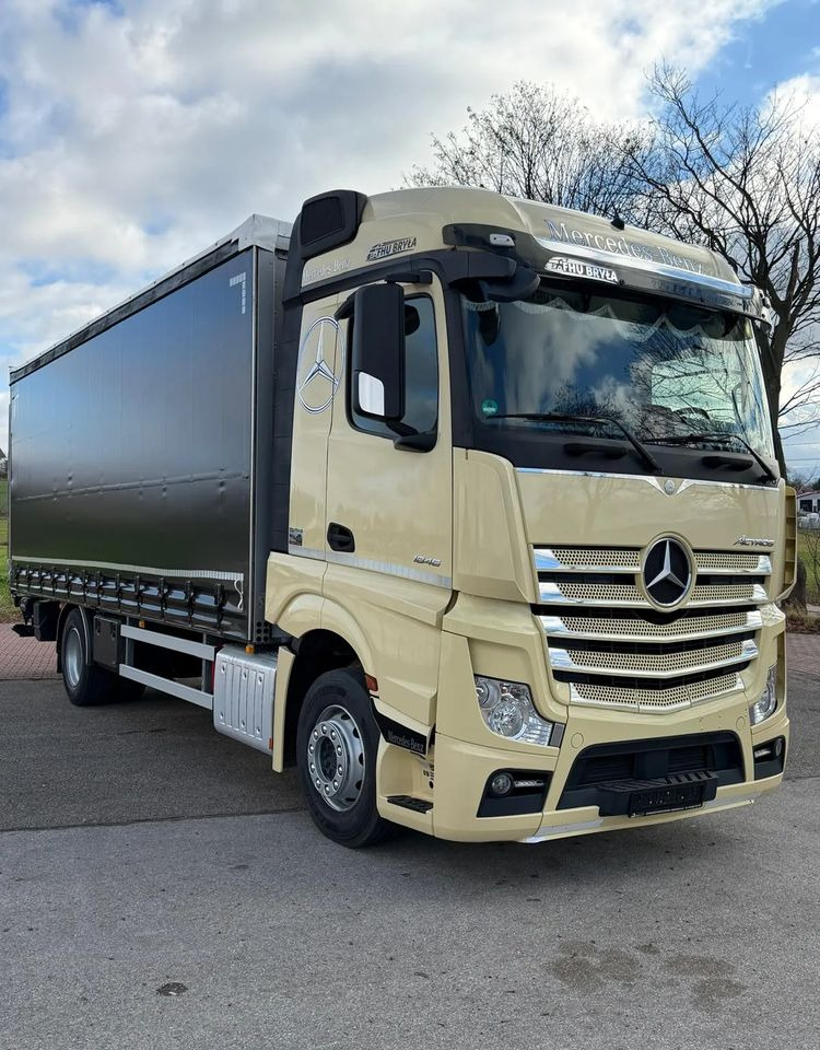 Mercedes-Benz ACTROS 1846 / FIRANKA / WINDA / 18 EUROPALET / AUTOMAT / Z NIEMIEC / 2019 / PRZEBIEG 370 TYŚ KM - Xe tải thùng mui bạt: hình 1 Mercedes-Benz ACTROS 1846 / FIRANKA / WINDA / 18 EUROPALET / AUTOMAT / Z NIEMIEC / 2019 / PRZEBIEG 370 TYŚ KM - Xe tải thùng mui bạt: hình 1