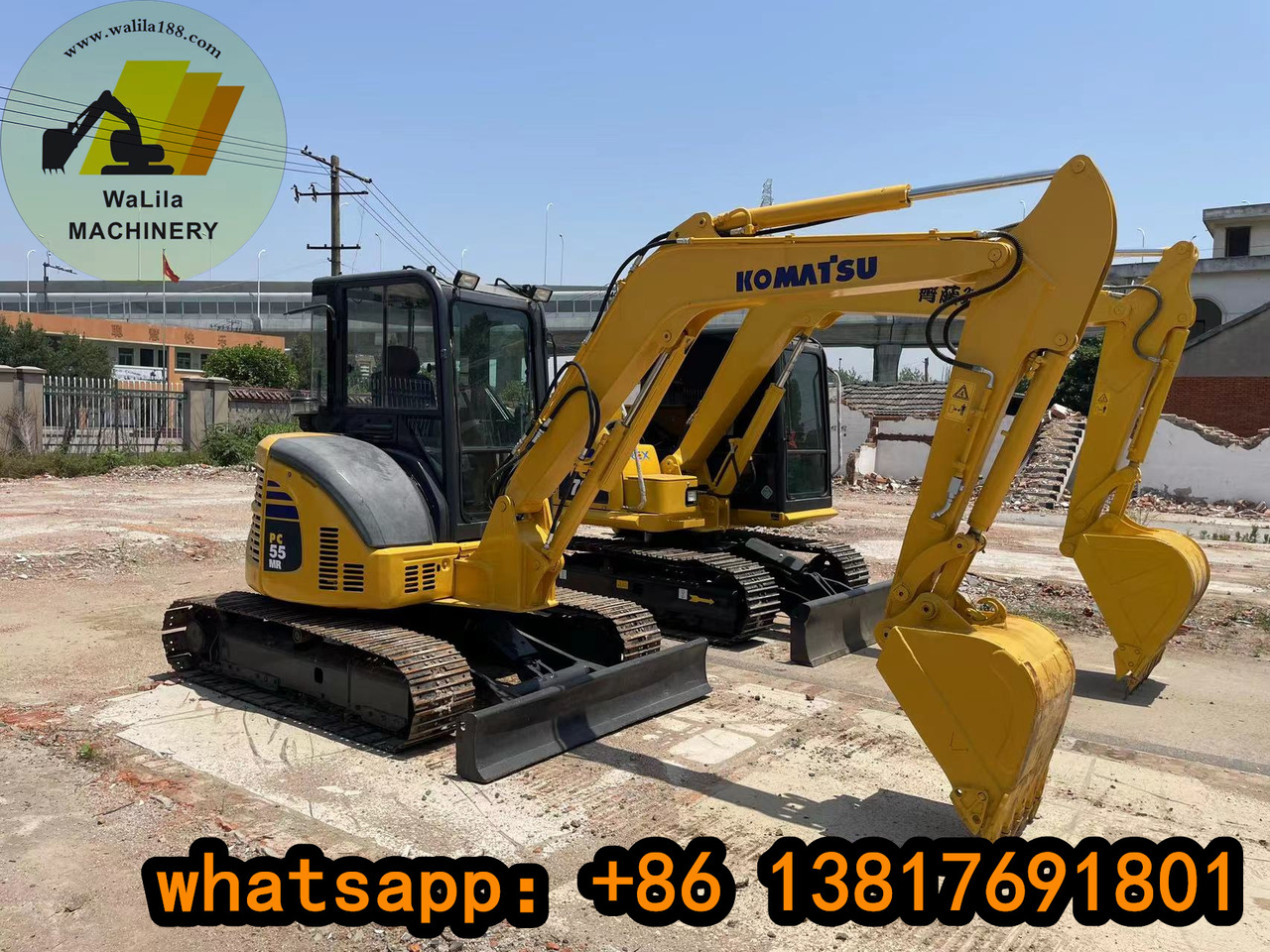 KOMATSU PC 55 MR-3 - Máy xúc mini: hình 4 KOMATSU PC 55 MR-3 - Máy xúc mini: hình 4