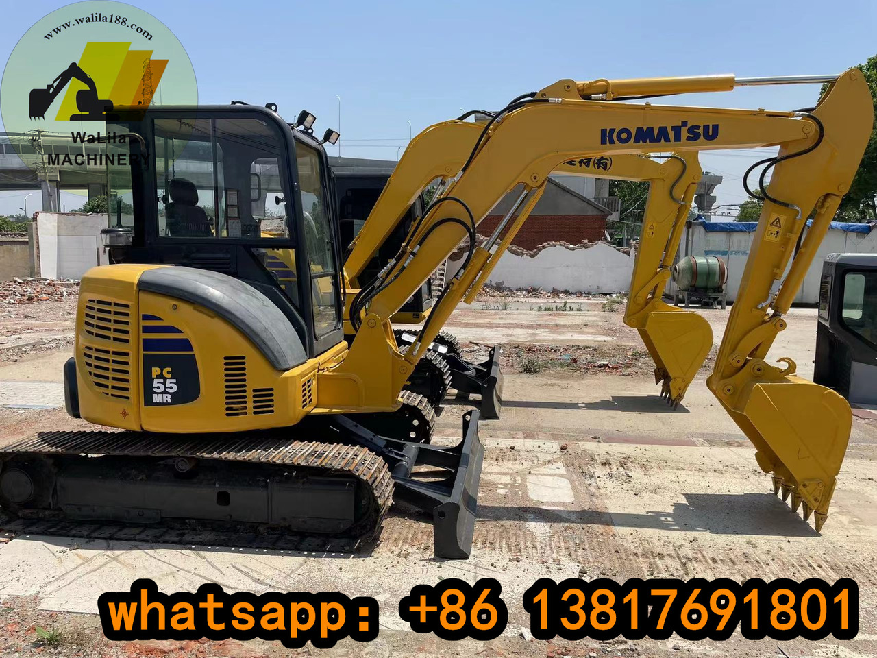 KOMATSU PC 55 MR-3 - Máy xúc mini: hình 1 KOMATSU PC 55 MR-3 - Máy xúc mini: hình 1