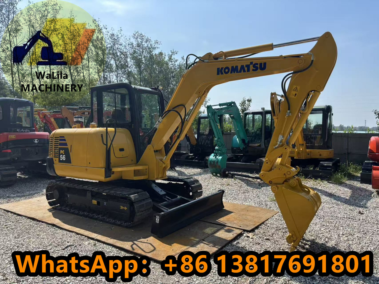 KOMATSU PC56-7 - Máy xúc mini: hình 1 KOMATSU PC56-7 - Máy xúc mini: hình 1