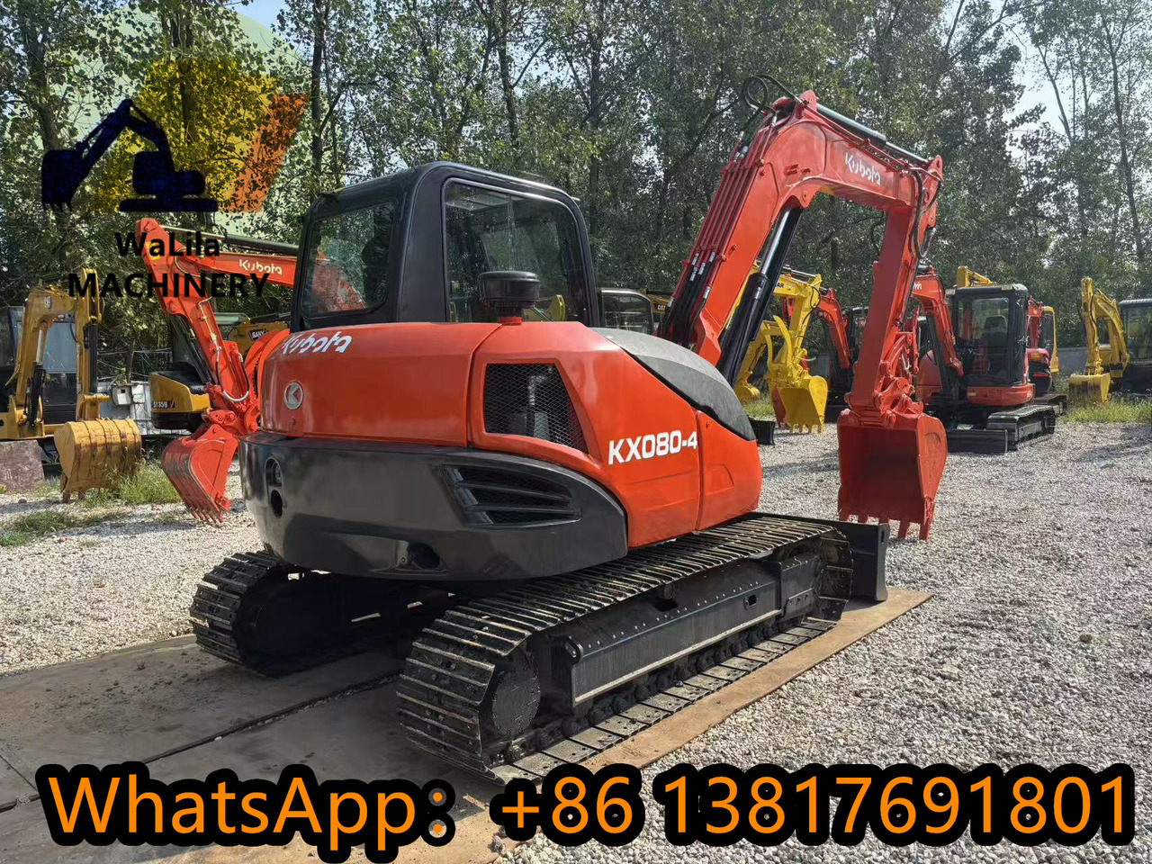 KUBOTA KX080 - Máy xúc mini: hình 4 KUBOTA KX080 - Máy xúc mini: hình 4