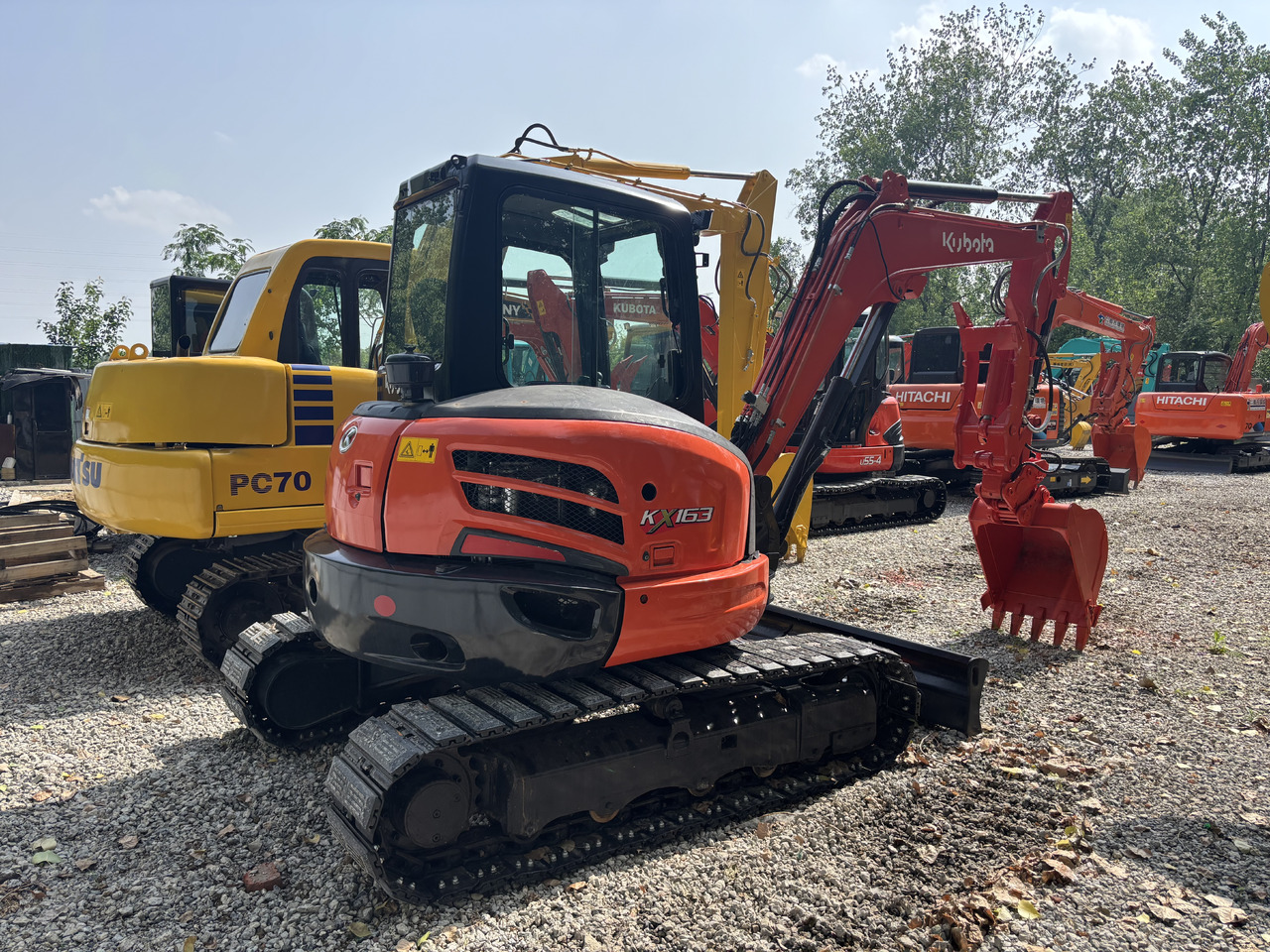 KUBOTA KX163 Carrying a thumb clip. - Máy xúc mini: hình 2 KUBOTA KX163 Carrying a thumb clip. - Máy xúc mini: hình 2