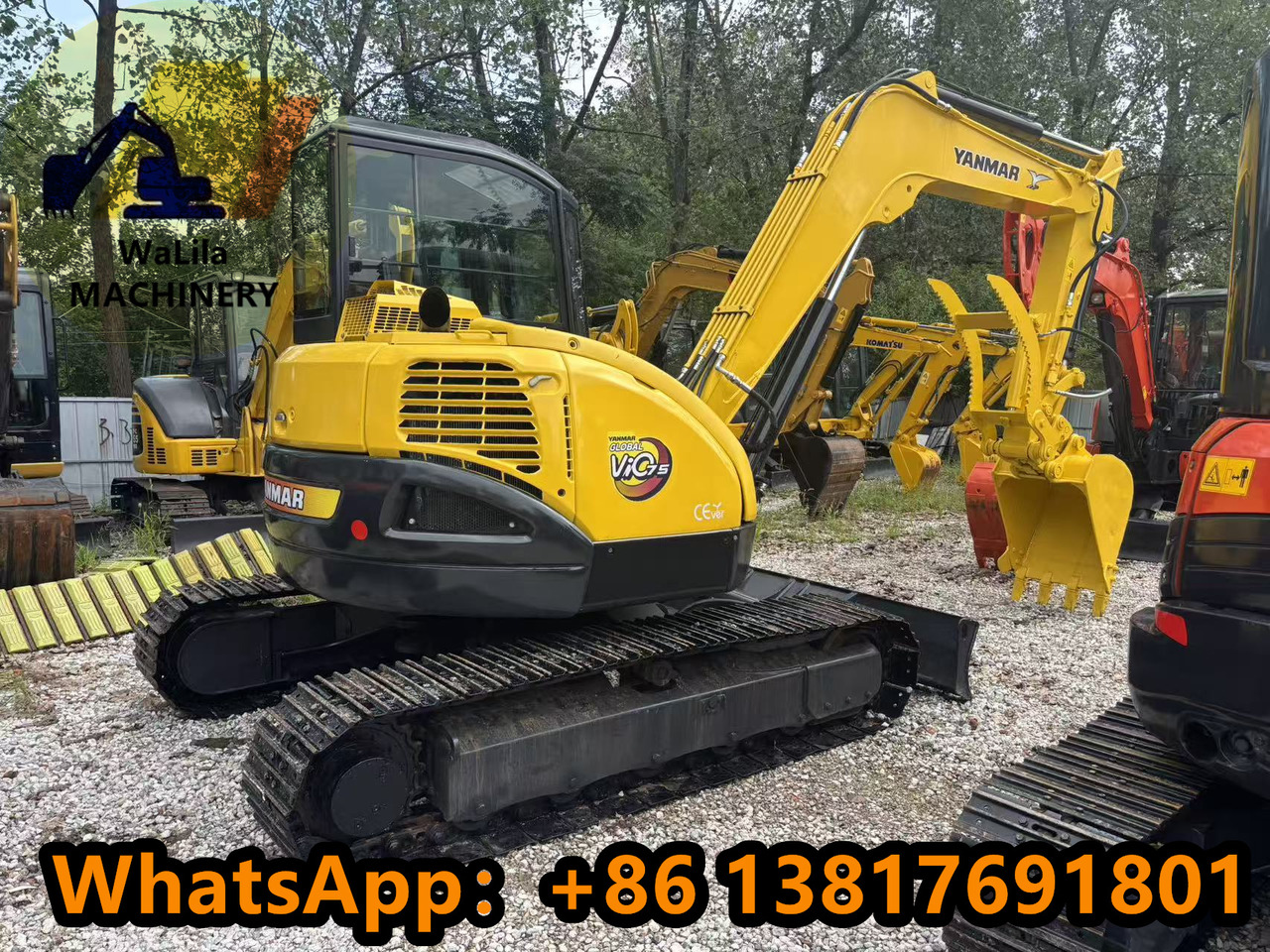 YANMAR VIO 75 - Máy xúc bánh xích: hình 1 YANMAR VIO 75 - Máy xúc bánh xích: hình 1