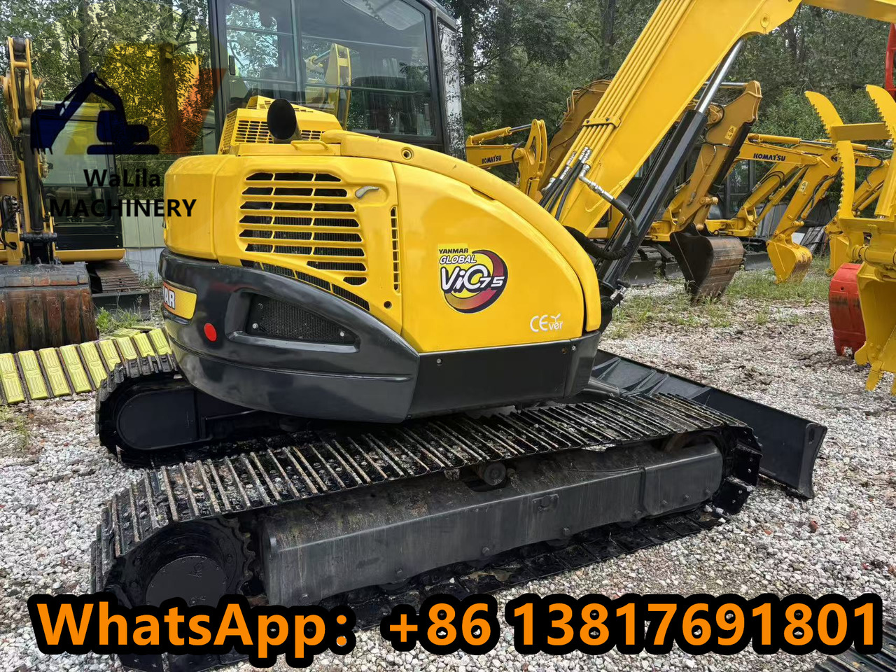 YANMAR VIO 75 - Máy xúc bánh xích: hình 4 YANMAR VIO 75 - Máy xúc bánh xích: hình 4