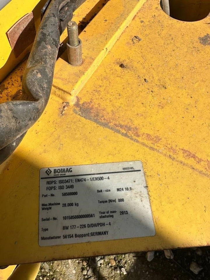 Bomag BW 177-226 D/DH CABIN  - Cabin cho Máy móc xây dựng: hình 4 Bomag BW 177-226 D/DH CABIN  - Cabin cho Máy móc xây dựng: hình 4