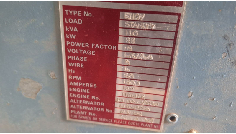 Eurocomach Stromaggregat KVA110 - Bộ phát điện: hình 5 Eurocomach Stromaggregat KVA110 - Bộ phát điện: hình 5