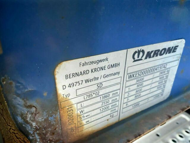 Krone SD Plane Spriegel - Sơ mi rơ moóc mui bạt: hình 4 Krone SD Plane Spriegel - Sơ mi rơ moóc mui bạt: hình 4