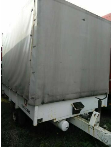MEUSBURGER Moessbauer Hänger mit Flaschenzug /Kran/Ladehilf - Rơ moóc mui bạt: hình 4 MEUSBURGER Moessbauer Hänger mit Flaschenzug /Kran/Ladehilf - Rơ moóc mui bạt: hình 4