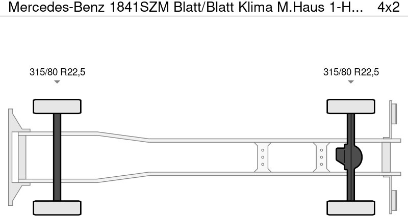 Mercedes-Benz 1841SZM Blatt/Blatt Klima M.Haus 1-Hand - Xe ben: hình 4 Mercedes-Benz 1841SZM Blatt/Blatt Klima M.Haus 1-Hand - Xe ben: hình 4