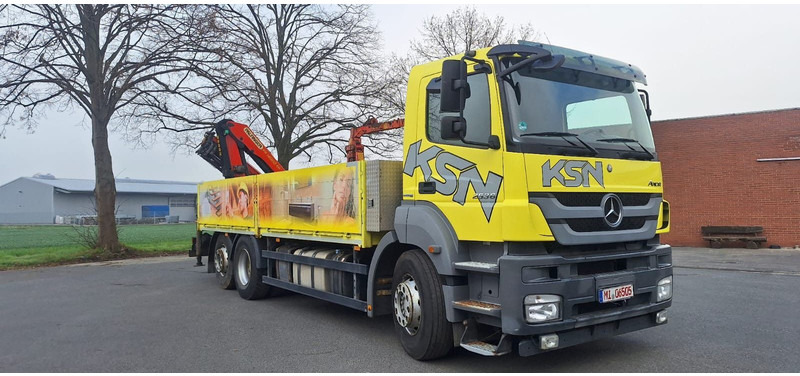 Mercedes-Benz 2636 Axor 3-Achser 6x2 mit Kran PK14002+Funk - Xe tải thùng lửng/ Phẳng, Xe cẩu tự hành: hình 1 Mercedes-Benz 2636 Axor 3-Achser 6x2 mit Kran PK14002+Funk - Xe tải thùng lửng/ Phẳng, Xe cẩu tự hành: hình 1