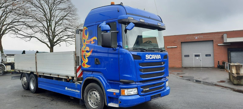 Scania G440 Pritsche 6x2 Kran am Heck vor - Xe tải thùng lửng/ Phẳng, Xe cẩu tự hành: hình 2 Scania G440 Pritsche 6x2 Kran am Heck vor - Xe tải thùng lửng/ Phẳng, Xe cẩu tự hành: hình 2