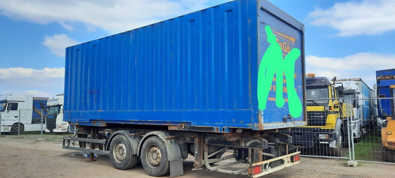 Schmitz Cargobull Containeranhänger mit Container - Xe chở container/ Rơ moóc hoán đổi thân: hình 3 Schmitz Cargobull Containeranhänger mit Container - Xe chở container/ Rơ moóc hoán đổi thân: hình 3