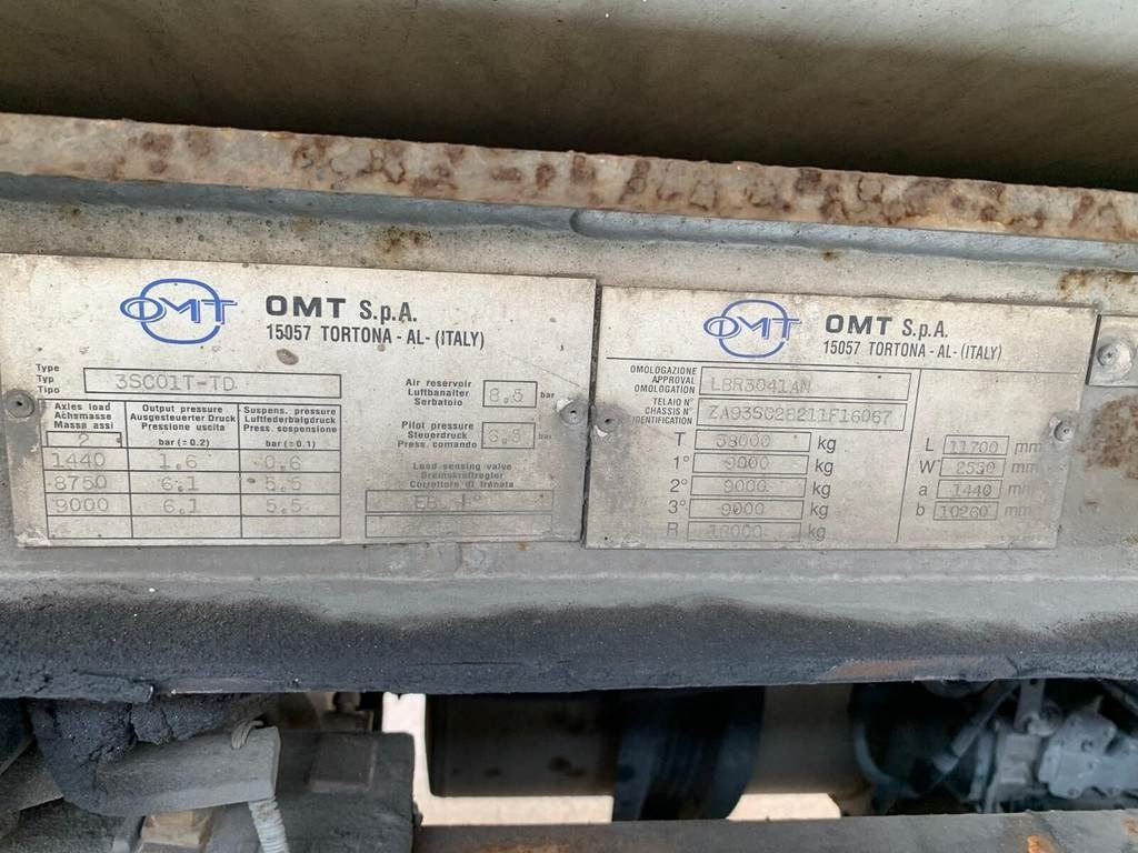 Tank O.M.T. 3SC01T-TD ADR - Sơ mi rơ moóc bồn: hình 1 Tank O.M.T. 3SC01T-TD ADR - Sơ mi rơ moóc bồn: hình 1