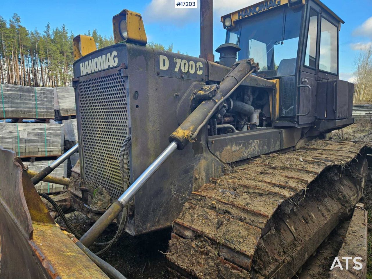Bulldozer HANOMAG D700 C (1991) - Máy ủi: hình 3 Bulldozer HANOMAG D700 C (1991) - Máy ủi: hình 3