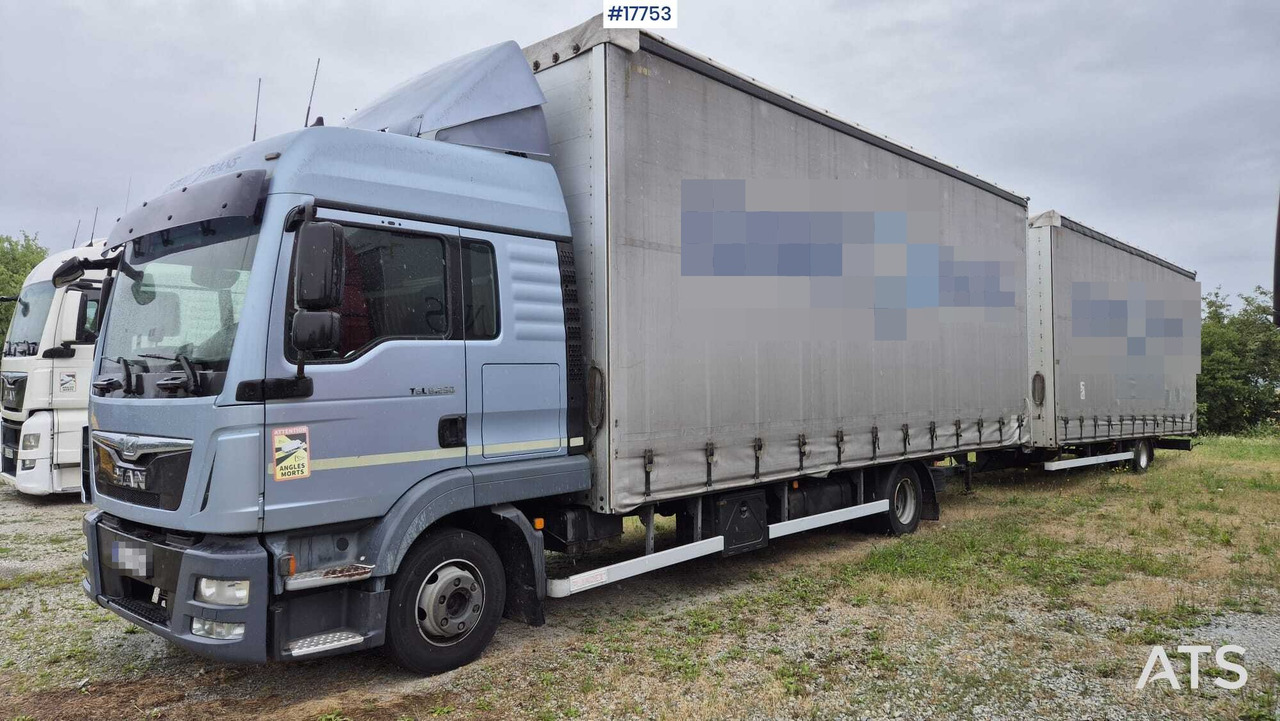 Tandem MAN TGL 8.250 (2014) - Xe tải thùng mui bạt: hình 1 Tandem MAN TGL 8.250 (2014) - Xe tải thùng mui bạt: hình 1
