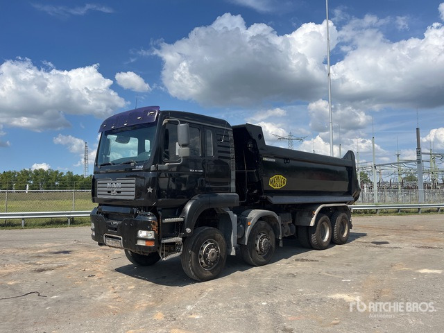 2006 MAN TGA41.430 8x8 Twin-Steer Sleeper Tri/A Dump Truck - Dàn băm cỏ/ Mulcher: hình 1 2006 MAN TGA41.430 8x8 Twin-Steer Sleeper Tri/A Dump Truck - Dàn băm cỏ/ Mulcher: hình 1
