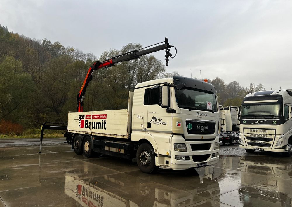 MAN TGX 26.440 // 2009 // Palfinger PK 12001EH Radio // Oś skrętna i podnoszona // - Xe tải thùng lửng/ Phẳng, Xe cẩu tự hành: hình 3 MAN TGX 26.440 // 2009 // Palfinger PK 12001EH Radio // Oś skrętna i podnoszona // - Xe tải thùng lửng/ Phẳng, Xe cẩu tự hành: hình 3