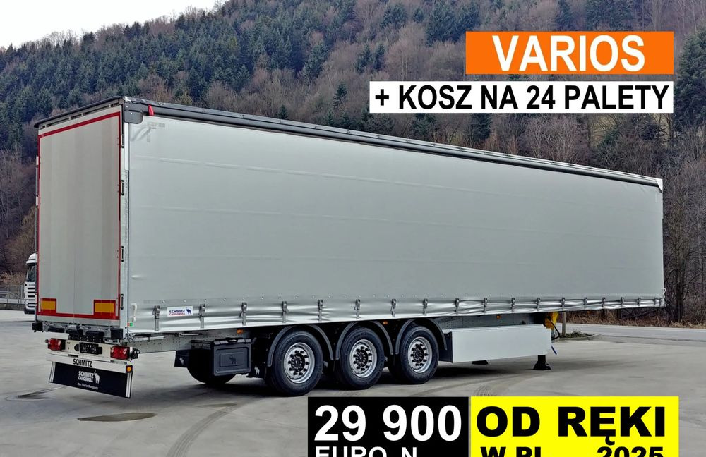 Schmitz Cargobull VARIOS + 24 PAL KOSZ - Sơ mi rơ moóc mui bạt: hình 1 Schmitz Cargobull VARIOS + 24 PAL KOSZ - Sơ mi rơ moóc mui bạt: hình 1
