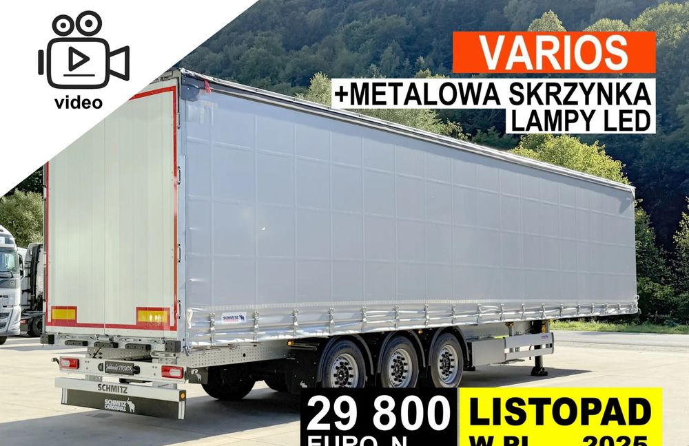 Schmitz Cargobull VARIOS + SKRZYNKA - Sơ mi rơ moóc mui bạt: hình 1 Schmitz Cargobull VARIOS + SKRZYNKA - Sơ mi rơ moóc mui bạt: hình 1