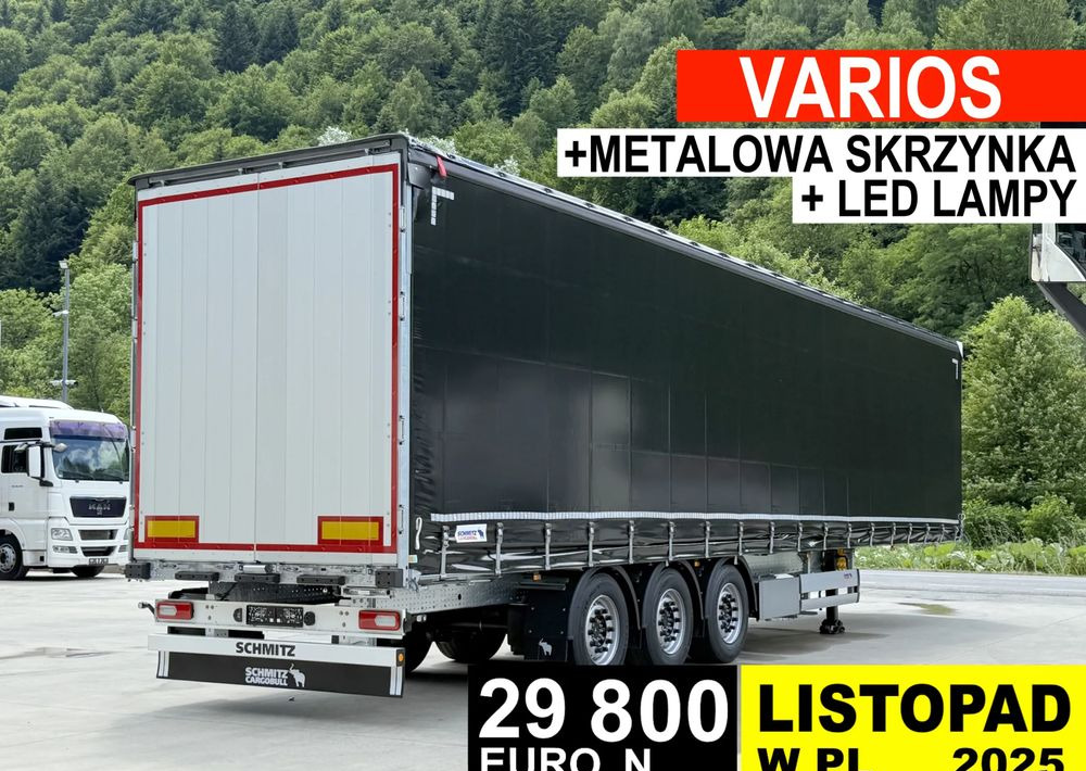 Schmitz Cargobull VARIOS + SKRZYNKA - Sơ mi rơ moóc mui bạt: hình 1 Schmitz Cargobull VARIOS + SKRZYNKA - Sơ mi rơ moóc mui bạt: hình 1
