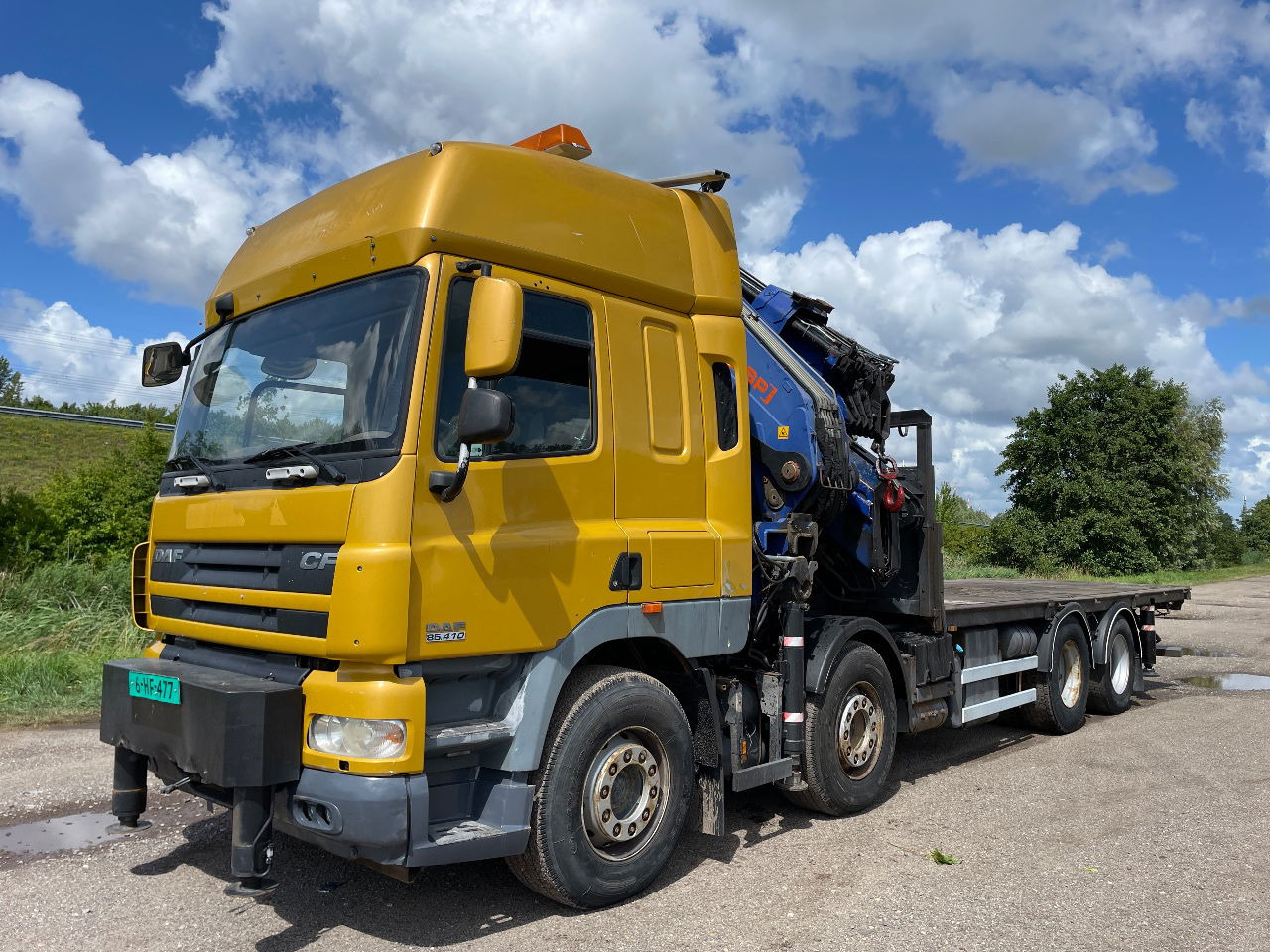 DAF CF 85.410 PM 80 crane laadkraan met jib en frontstempels - Xe cẩu tự hành: hình 3 DAF CF 85.410 PM 80 crane laadkraan met jib en frontstempels - Xe cẩu tự hành: hình 3