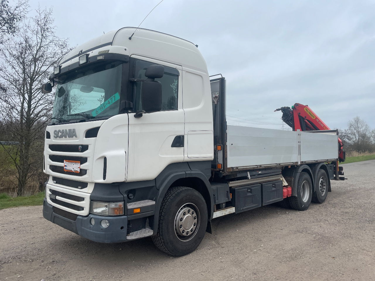 Scania R480 with Palfinger PK 19.001 SLD crane - Xe tải thùng lửng/ Phẳng: hình 1 Scania R480 with Palfinger PK 19.001 SLD crane - Xe tải thùng lửng/ Phẳng: hình 1