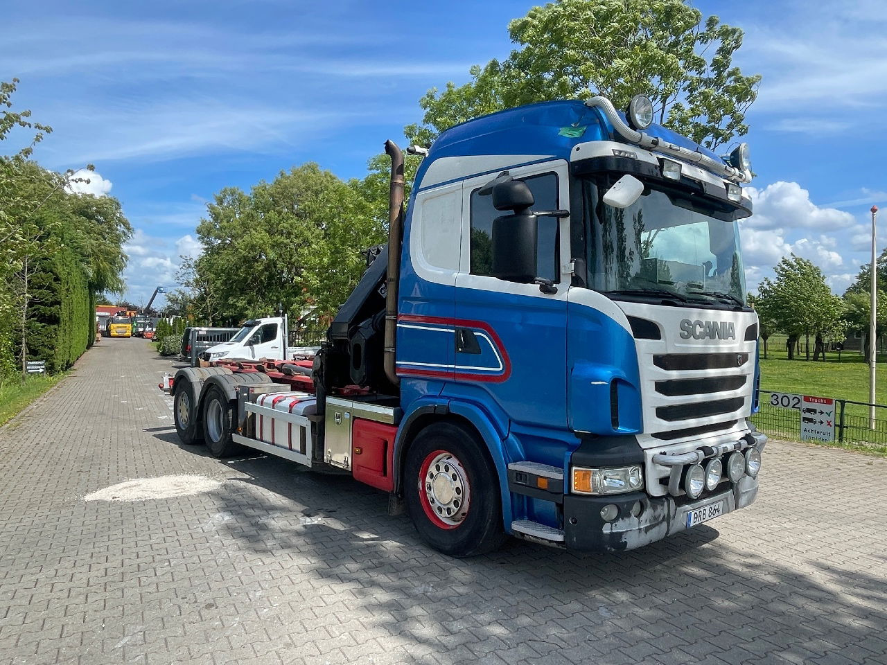 Scania R480 with hiab hookloader and hiab 262 EP5 with remote crane 2019 - Xe chở container/ Xe tải hoán đổi thân, Xe cẩu tự hành: hình 4 Scania R480 with hiab hookloader and hiab 262 EP5 with remote crane 2019 - Xe chở container/ Xe tải hoán đổi thân, Xe cẩu tự hành: hình 4