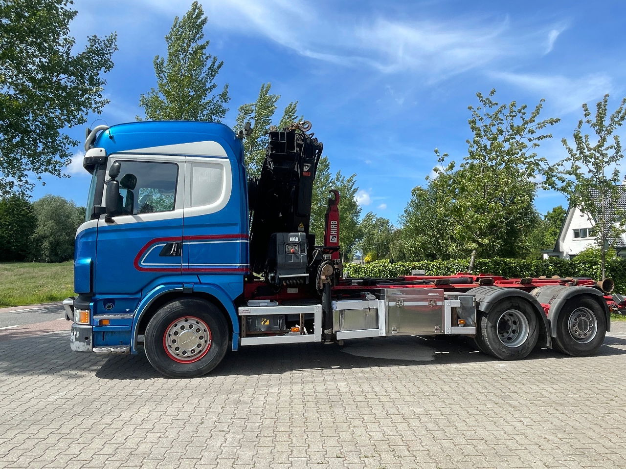 Scania R480 with hiab hookloader and hiab 262 EP5 with remote crane 2019 - Xe chở container/ Xe tải hoán đổi thân, Xe cẩu tự hành: hình 2 Scania R480 with hiab hookloader and hiab 262 EP5 with remote crane 2019 - Xe chở container/ Xe tải hoán đổi thân, Xe cẩu tự hành: hình 2