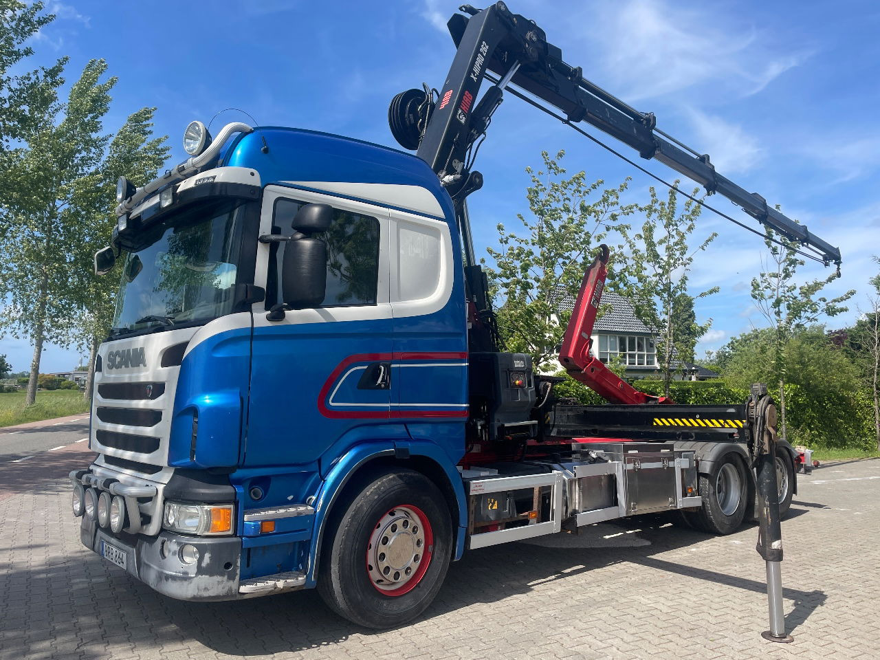 Scania R480 with hiab hookloader and hiab 262 EP5 with remote crane 2019 - Xe chở container/ Xe tải hoán đổi thân, Xe cẩu tự hành: hình 5 Scania R480 with hiab hookloader and hiab 262 EP5 with remote crane 2019 - Xe chở container/ Xe tải hoán đổi thân, Xe cẩu tự hành: hình 5