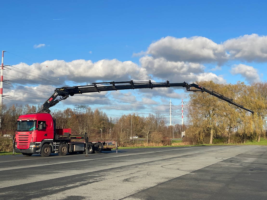 Scania R500 V8 R500 with hiab 800 with jib and winch - Xe cẩu tự hành, Xe tải thùng lửng/ Phẳng: hình 3 Scania R500 V8 R500 with hiab 800 with jib and winch - Xe cẩu tự hành, Xe tải thùng lửng/ Phẳng: hình 3