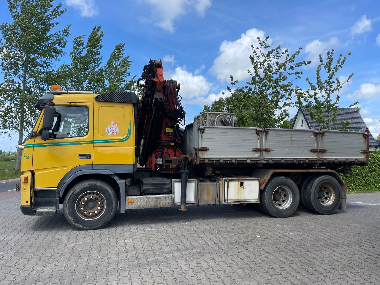 Volvo FM 12.380 .380 with Palfinger PK27000 with jib and tipper box - Xe ben, Xe cẩu tự hành: hình 2 Volvo FM 12.380 .380 with Palfinger PK27000 with jib and tipper box - Xe ben, Xe cẩu tự hành: hình 2