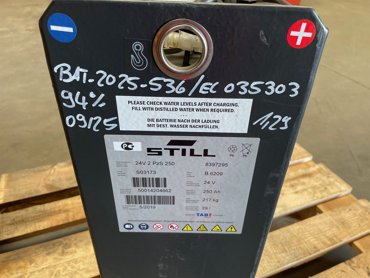 24 Volt I 2PzS 250 - Ắc quy cho Thiết bị xử lý vật liệu: hình 5 24 Volt I 2PzS 250 - Ắc quy cho Thiết bị xử lý vật liệu: hình 5