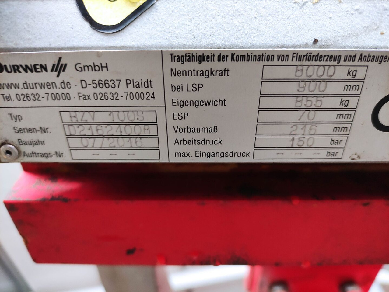 Durwen RZV100S - Chĩa: hình 5 Durwen RZV100S - Chĩa: hình 5