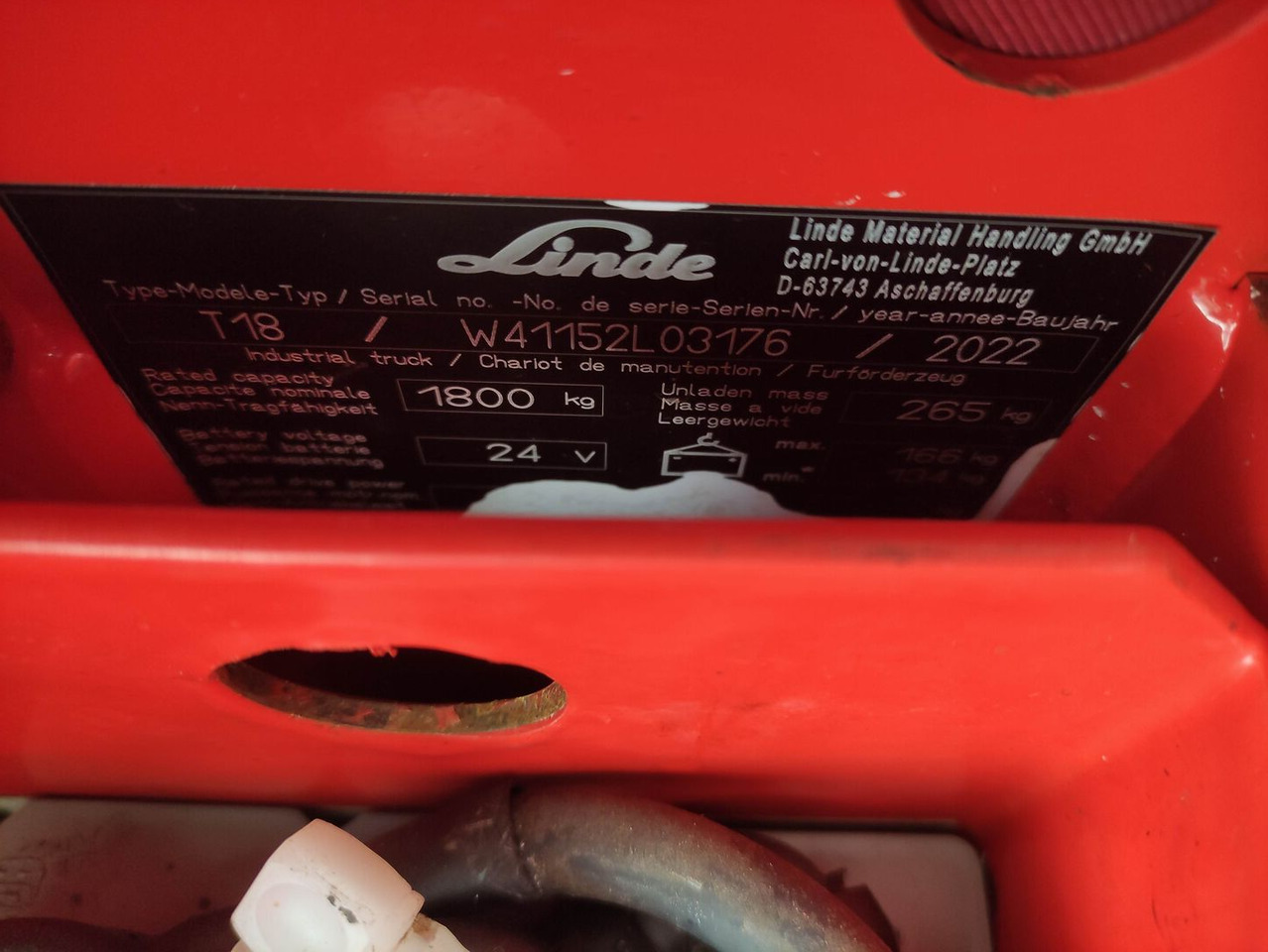 Linde T18-1152 - Xe tải nâng pallet: hình 5 Linde T18-1152 - Xe tải nâng pallet: hình 5