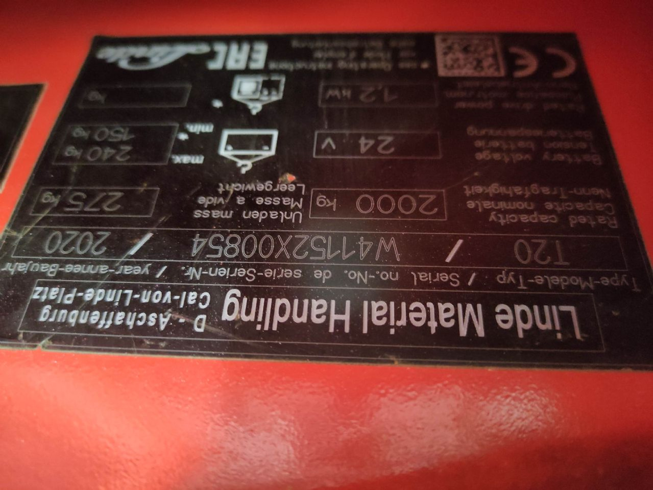 Linde T20-1152 (KDD, UVV und Lack NEU) - Xe tải nâng pallet: hình 5 Linde T20-1152 (KDD, UVV und Lack NEU) - Xe tải nâng pallet: hình 5