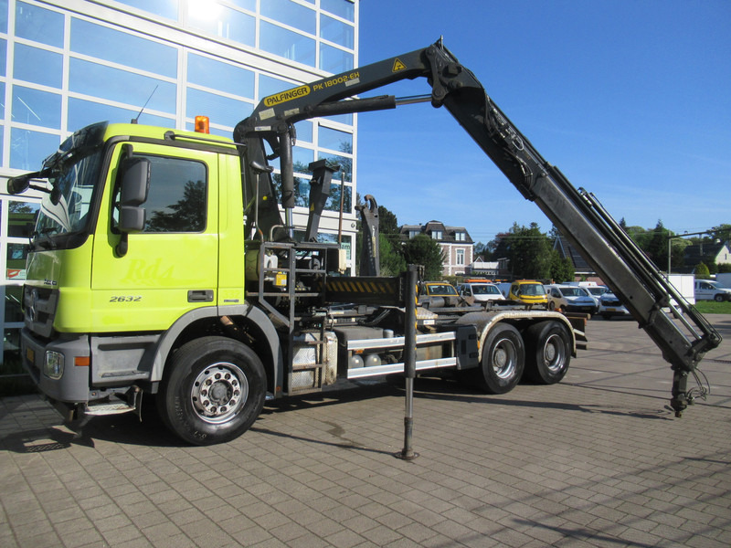 Mercedes-Benz Actros 2632 6X4 Steel + Palfinger PK18002-EH + 20T Haak Hook Haken - Xe chở container/ Xe tải hoán đổi thân, Xe cẩu tự hành: hình 2 Mercedes-Benz Actros 2632 6X4 Steel + Palfinger PK18002-EH + 20T Haak Hook Haken - Xe chở container/ Xe tải hoán đổi thân, Xe cẩu tự hành: hình 2