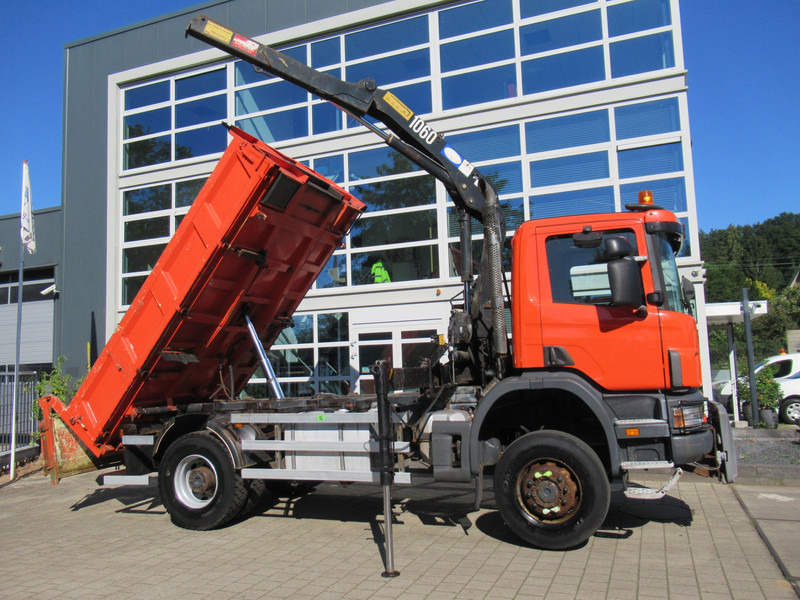 Scania P 114 CB 4x4 HZ 340 3-W. Tipper - 3-S. Kipper + HMF 1063 Crane Kran - Xe ben, Xe cẩu tự hành: hình 3 Scania P 114 CB 4x4 HZ 340 3-W. Tipper - 3-S. Kipper + HMF 1063 Crane Kran - Xe ben, Xe cẩu tự hành: hình 3