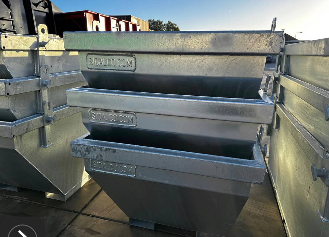 Sidalco 2 m3 gegalvaniseerd - Thùng chứa công nghiệp: hình 5 Sidalco 2 m3 gegalvaniseerd - Thùng chứa công nghiệp: hình 5
