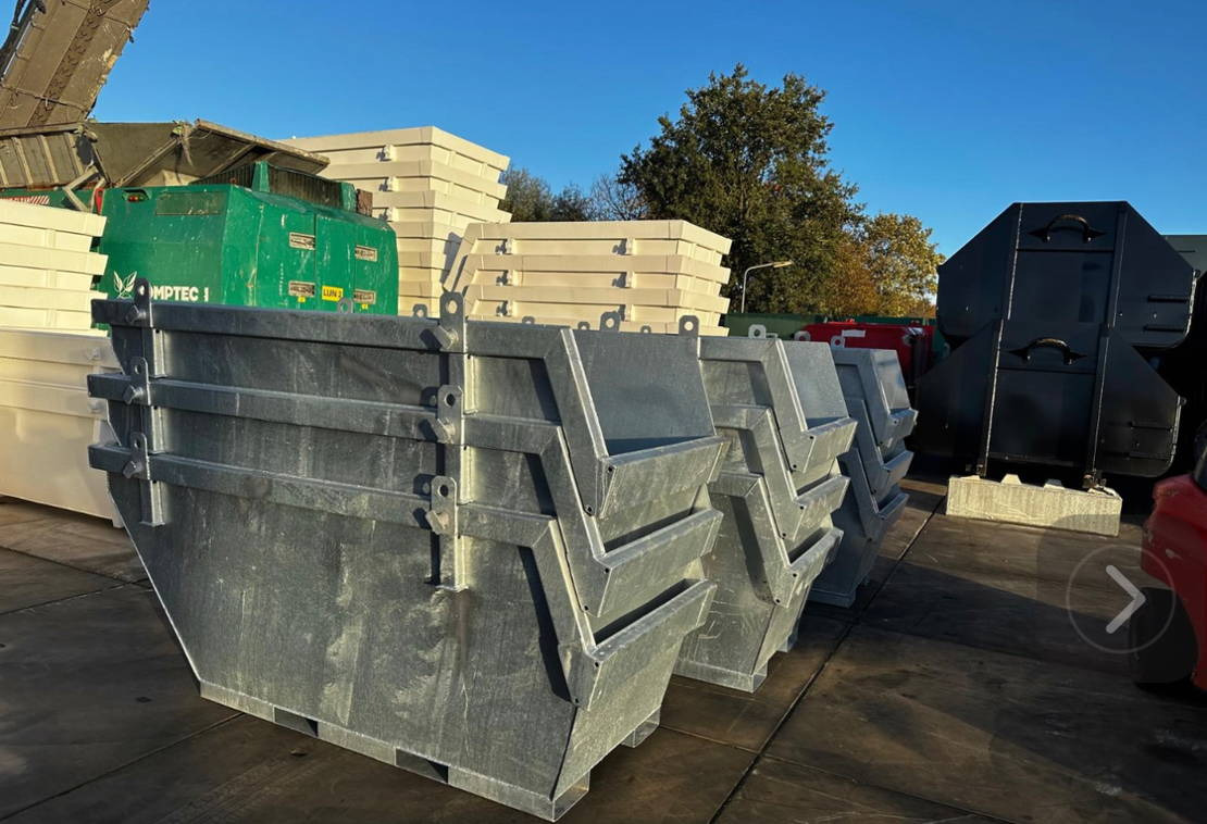 Sidalco 2 m3 gegalvaniseerd - Thùng chứa công nghiệp: hình 2 Sidalco 2 m3 gegalvaniseerd - Thùng chứa công nghiệp: hình 2