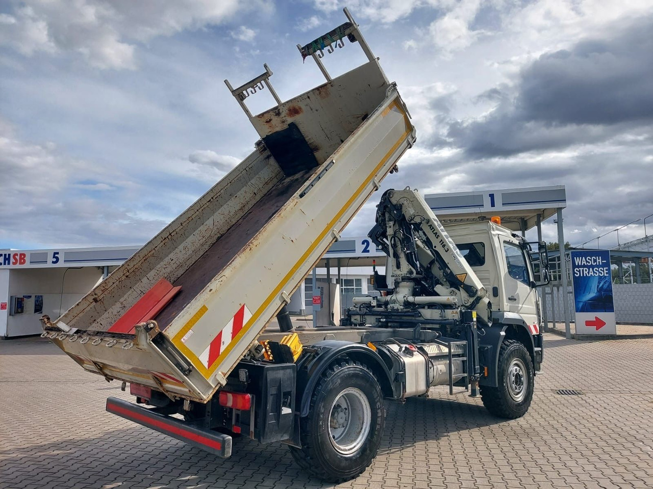 Mercedes-Benz Atego / 1324 MEILLER 4X4 KRAN ATLAS 116.3 Kipper - Xe ben, Xe cẩu tự hành: hình 5 Mercedes-Benz Atego / 1324 MEILLER 4X4 KRAN ATLAS 116.3 Kipper - Xe ben, Xe cẩu tự hành: hình 5