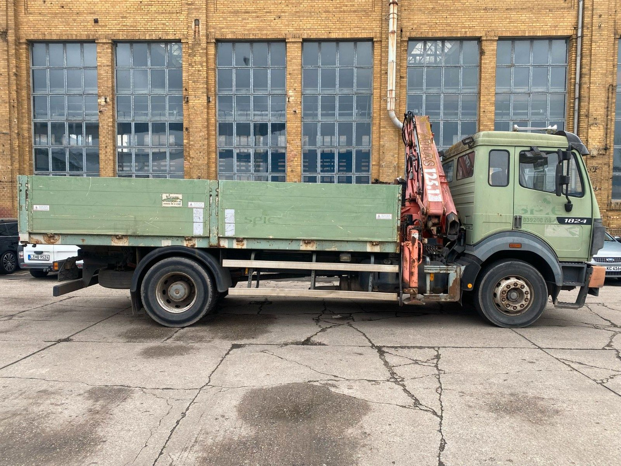 Xe tải thùng lửng/ Phẳng, Xe cẩu tự hành mới Mercedes-Benz SK 1824 Pritsche Atlas 125.1 Kran Klima Tempomat: hình 8