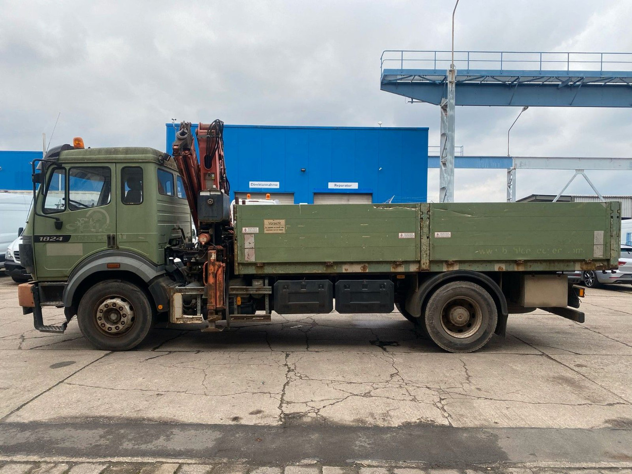 Xe tải thùng lửng/ Phẳng, Xe cẩu tự hành mới Mercedes-Benz SK 1824 Pritsche Atlas 125.1 Kran Klima Tempomat: hình 9