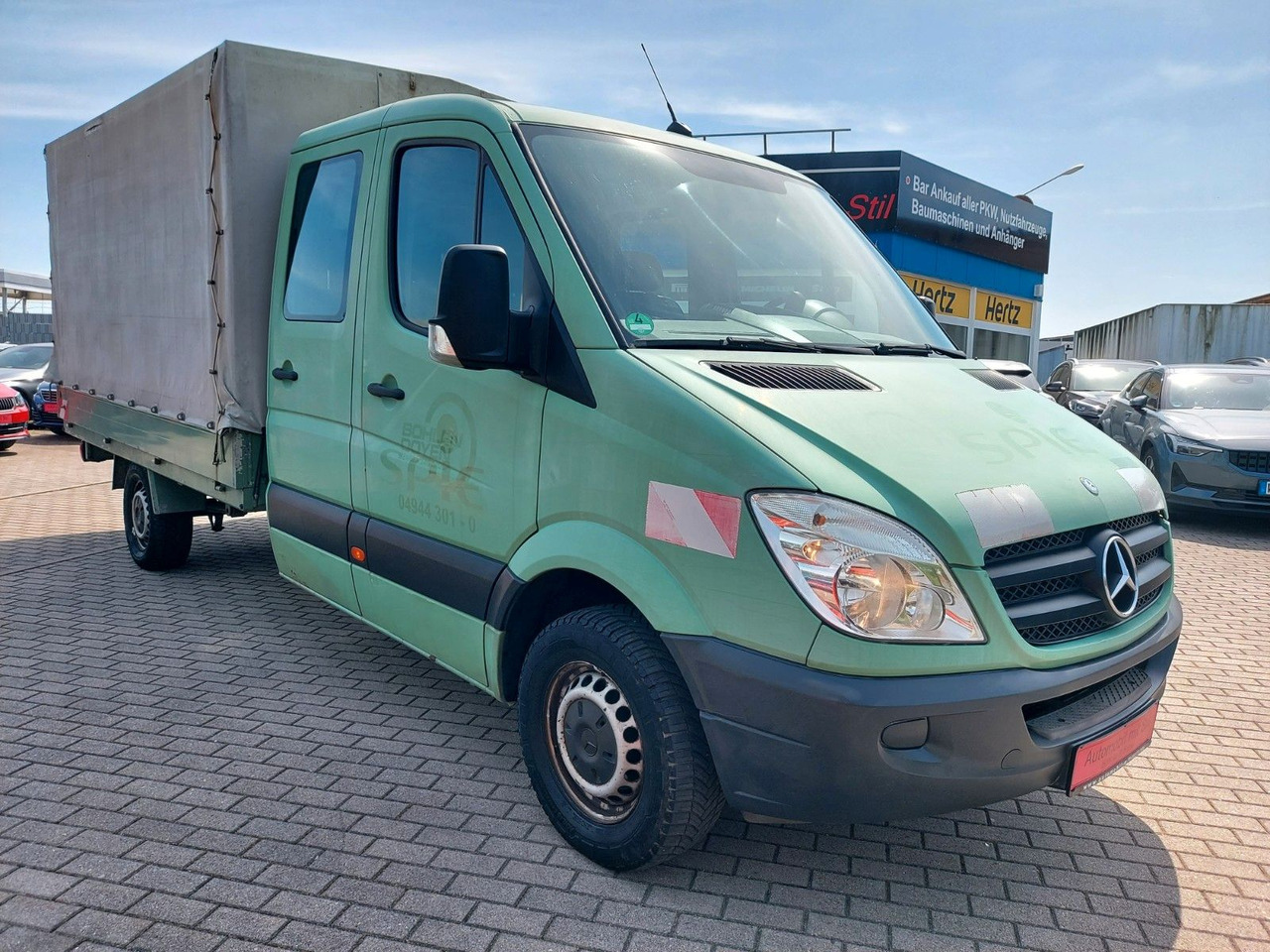 Mercedes-Benz Sprinter II Pritsche/DoKa 313 CDI KLIMA 7 SITZE - Xe van thùng mui bạt, Xe tải van: hình 1 Mercedes-Benz Sprinter II Pritsche/DoKa 313 CDI KLIMA 7 SITZE - Xe van thùng mui bạt, Xe tải van: hình 1
