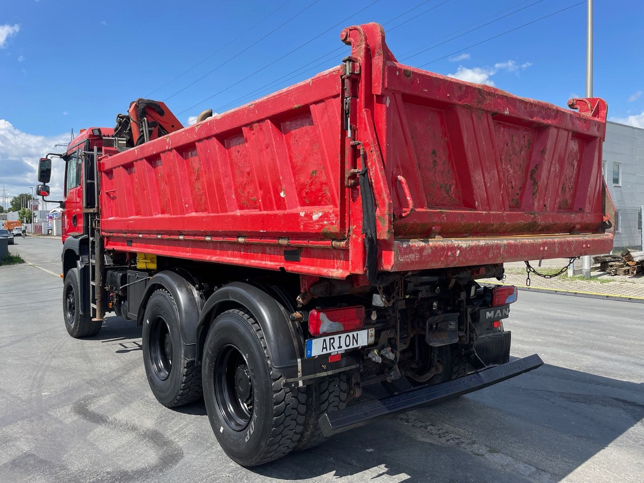 MAN TGA 26.360 6x6H Dreiseitenkipper/Kran/PALFINGER - Xe ben, Xe cẩu tự hành: hình 4 MAN TGA 26.360 6x6H Dreiseitenkipper/Kran/PALFINGER - Xe ben, Xe cẩu tự hành: hình 4