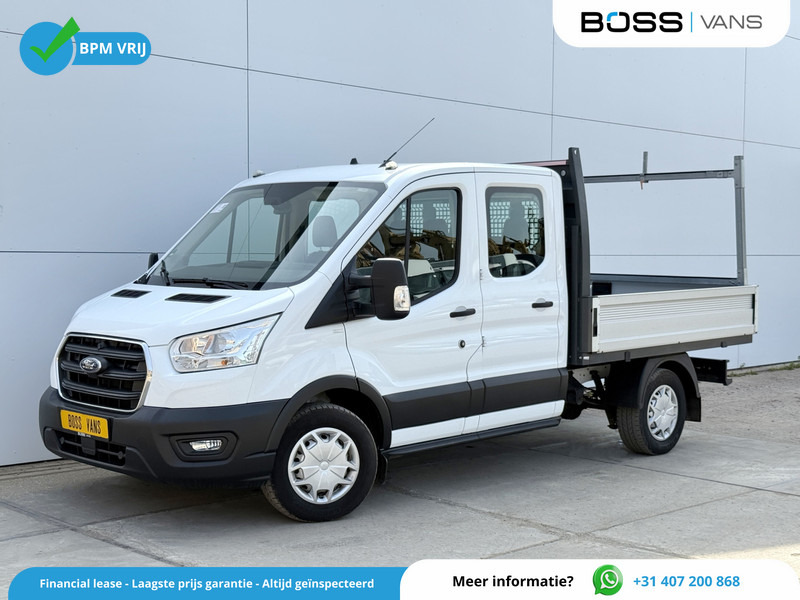 Ford Transit 350 2.0 TDCI 130PK L3H1 DC Trend Open Laadbak Pritische 6 zitplaatsen Airco Cruise Control - Xe tải nhỏ phẳng, Xe tải van: hình 1 Ford Transit 350 2.0 TDCI 130PK L3H1 DC Trend Open Laadbak Pritische 6 zitplaatsen Airco Cruise Control - Xe tải nhỏ phẳng, Xe tải van: hình 1