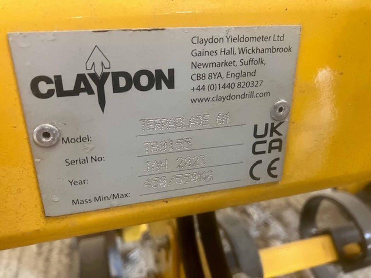 Claydon Terrablade 6m - Thiết bị xới đất: hình 4 Claydon Terrablade 6m - Thiết bị xới đất: hình 4